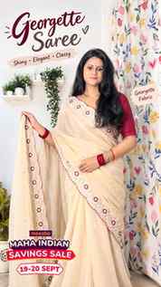 beautiful @meeshoapp saree ✨
19–20 September ki Maha Indian 