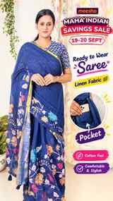 Ready-to-wear saree = no draping hassle + pockets! 😍💙💛
@m