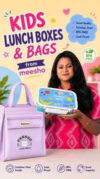 Cute + practical lunch essentials from @meeshoapp 🥰🍱 Which