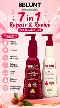 Dry, dull & frizzy hair ke liye I tried @bbluntindia 7 in 1 