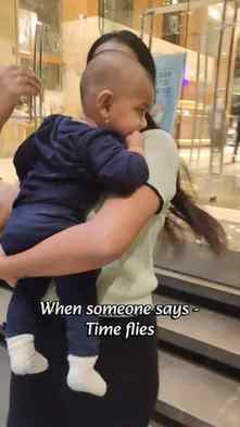 From carrying my tiny baby in my arms to picking up my toddl