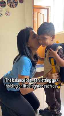 How was your experience sending him to school on first day ?