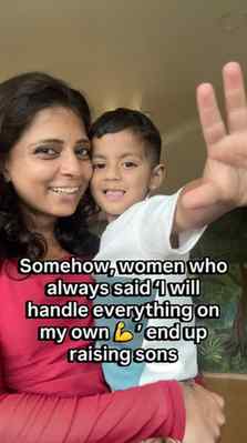 Strong women raise strong men 😎

[motherhood, Parenting, Re