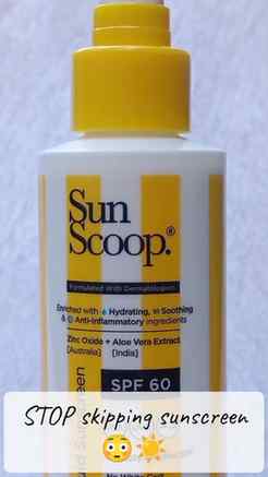 “STOP skipping sunscreen 😳☀️
Your skin needs protection ev