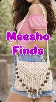 Obsessed with this boho macrame sling bag from Meesho under