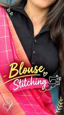 stitched blouse with a perfect finish and elegant traditiona