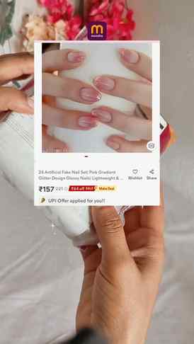 Artificial Nails Find 💅🏻❤️ comment for link 🔗 @meeshoapp