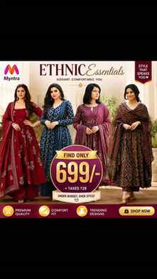 ✨ ETHNIC STYLE UNDER ₹699! ✨
Festive vibes, elegant prints औ