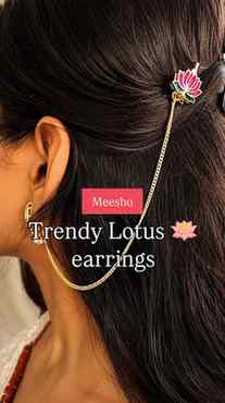 Trendy Lotus 🪷 earrings..meesho trendy find 🔗
Comment fo