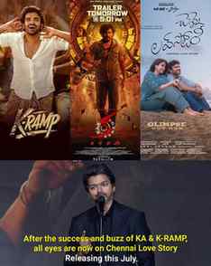 Chennai Love Story Post-production is underway.
Releasing th