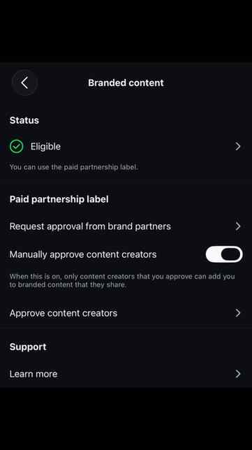Officially eligible for Instagram’s Paid Partnership label ✅