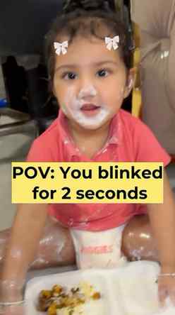 You blink for 2 seconds… and suddenly your toddler becomes t