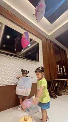 Cuties ki happiness with barbie and hello kitty  Balloons 🧿