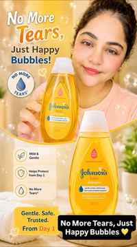 Bath time just got softer 💛 Johnson’s Baby Shampoo — gentle