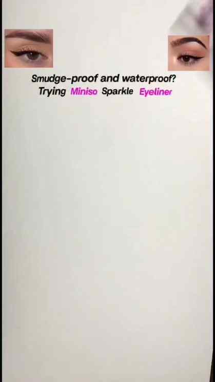Is the Miniso Sparkle Eyeliner worth trying? 👀✨
Testing o