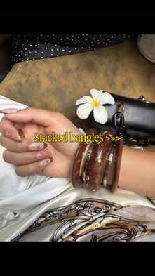 .
.
.
.
.
.
.
.
.
.
.
.
.
.
.
stacked bangles, leather bangl