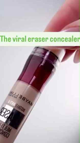 The Maybelline Instant Age Rewind Eraser Concealer gives a n