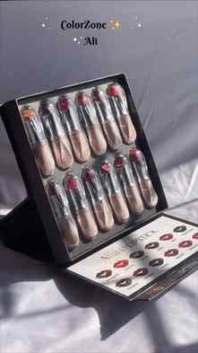 12 shades. 1 box. Infinite compliments. Gold outside. Gorgeo