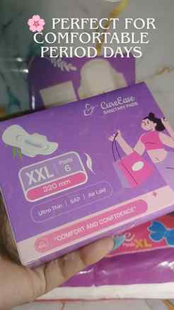 Your period-care essential! 🩷
Comfort + Absorption + Protec