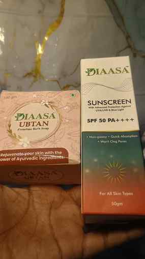 DIAASA Ubtan Soap + SPF 50 PA++++ Sunscreen
पहले Cleanse 🧼
