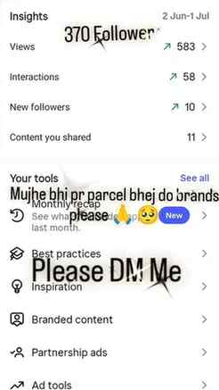 Mujhe bhi Collab offer send karo brands I am best content cr