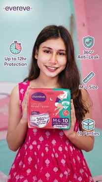 Wear it. Forget it.
Evereve = Freedom from Period Exams.
1 P