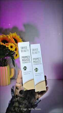 ✨ Primer + foundation in one! Swiss Beauty Primer Mousse Fou