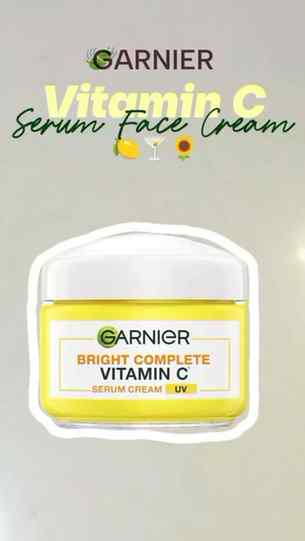 . Garnier Vitamin C Face Serum Cream 🍋✨
.@garnier
.
.
.
.
B