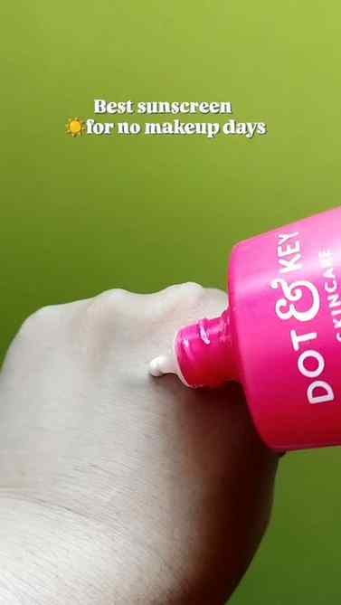 No-makeup days’ bestie: tinted SPF
Tinted sunscreen,dot&ke