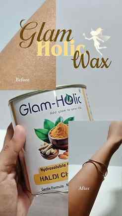 Tried the GlamHolic Haldi Chandan Cream Wax and okayyy… I’m 