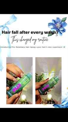 I've been loving the Plix Rosemary Hair Spray! 🌿 It helps r