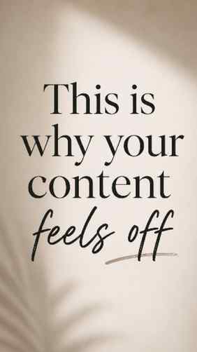 Your content isn’t bad… it’s just unclear.
You don’t need b