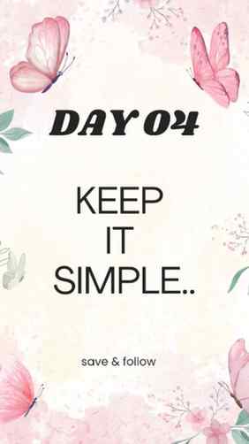 Keep it simple - Reel 4/6
Agar reel complicated hai
to wo p