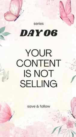 Your content is not selling - Reel 6/6
Aapka product accha