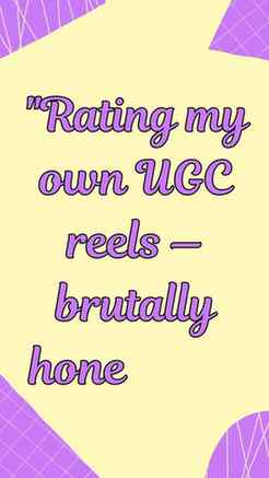 "Rating my own UGC reels — brutally honest 🌸 Some hits, som
