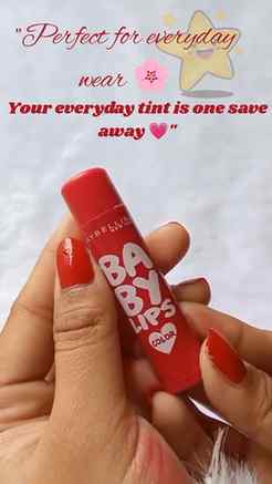 "This Maybelline Baby Lips tint has been my everyday go-to �