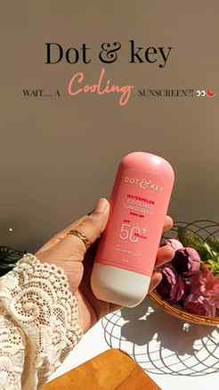 Sunscreen but make it cooling, lightweight & juicy 🍉❄️✨ Dot