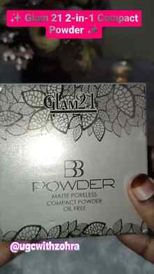 β¨ Glam 21 2-in-1 Compact matte poreless oil free compact pow