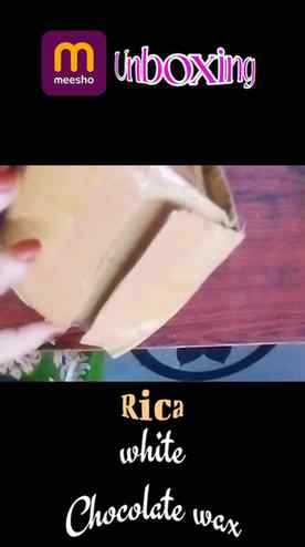 Found this Rica Chocolate Wax on @meeshoapp 🍫
Unboxing it t