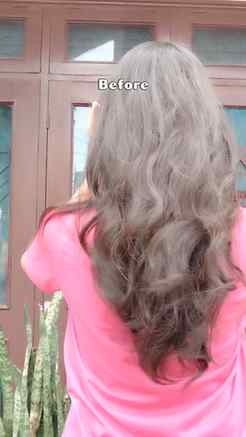 2 steps haircare routine for glossy healthy looking shiny ha