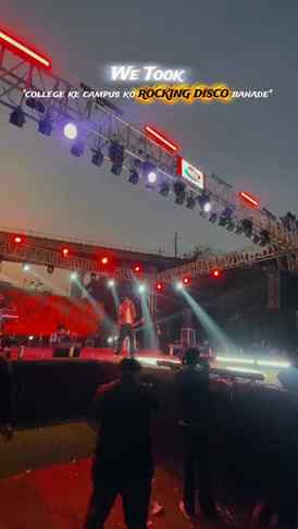College campus turned into a rocking disco 🎶🔥
Shivam Chowh