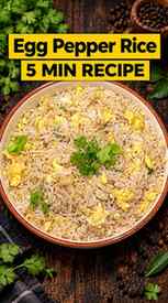 Egg Pepper Rice | 5min Quick Recipe |
Perfect for Lunch an