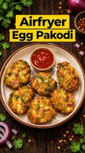 AirFryer Egg Pakodi | Day 42 | High Protein and Simple Recip