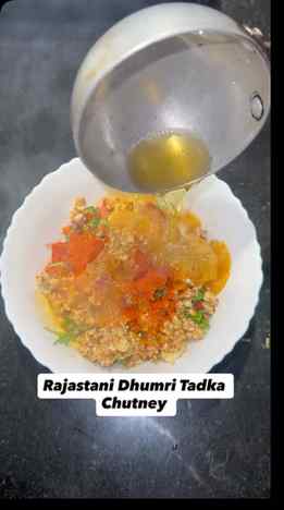 Rajastani Dhumri Tadka Chutney | Must Try💯