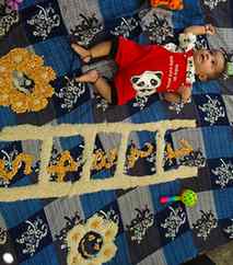 My munchkin, cupcake, Golu molu...
Only blessings no Nazar