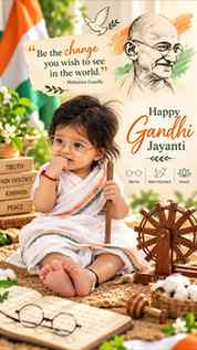 गांधी जयंती की हार्दिक शुभकामनाएँ 🇮🇳
🕊️🌿
महात्मा गांधी