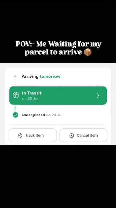 Bhjdo ab to @myntra 🥹
#myntra #parcel #waiting #reels #ins