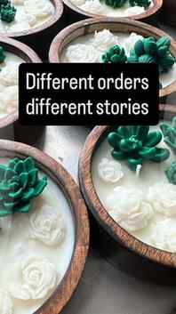 Different orders, different stories… 🕯️✨
Every candle I pou