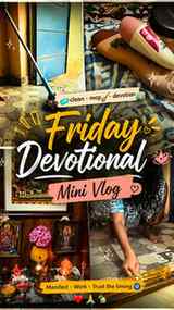 Friday blessings 🪷✨
MY FIRST MINI VLOG🎬
A little devotion,