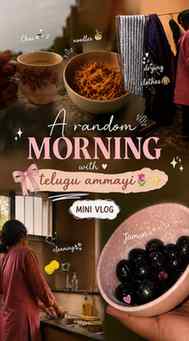 A RANDOM MORNING WITH TELUGU AMMAYI 🌷✨| DIML | MINI VLOG📽️